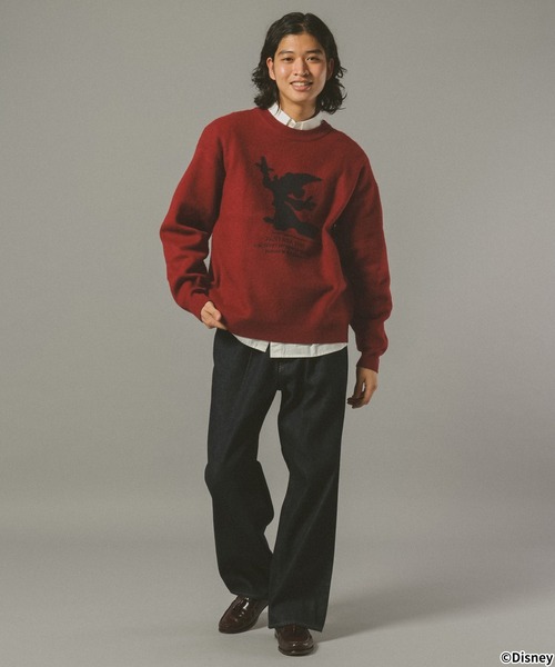 Disney(ディズニー)の「【FANTASIA/ファンタジア】モチーフシルエットニット(ニット/セーター・メンズ・オフホワイト/ブラック/ワインレッド・LARGE/MEDIUM)」の7枚目の写真