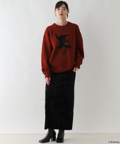 Disney(ディズニー)の「【FANTASIA/ファンタジア】モチーフシルエットニット(ニット/セーター・メンズ・オフホワイト/ブラック/ワインレッド・LARGE/MEDIUM)」の9枚目の写真