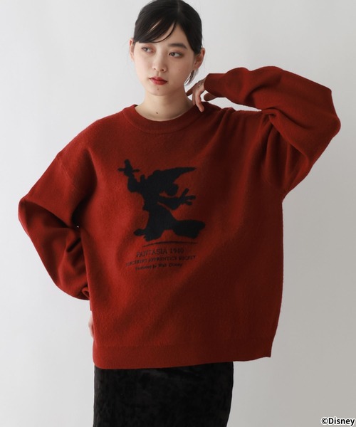 Disney(ディズニー)の「【FANTASIA/ファンタジア】モチーフシルエットニット(ニット/セーター・メンズ・オフホワイト/ブラック/ワインレッド・LARGE/MEDIUM)」の12枚目の写真
