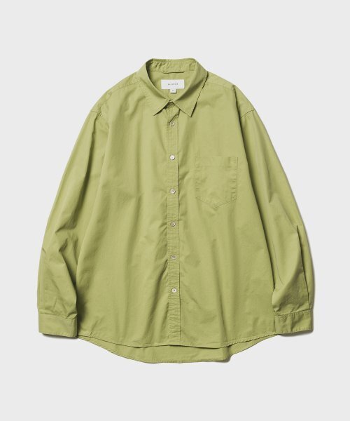 SHIRTER(シャーター)の「WASHED STANDARD SHIRT (LIME)(シャツ/ブラウス・レディース・その他・SMALL)」の1枚目の写真