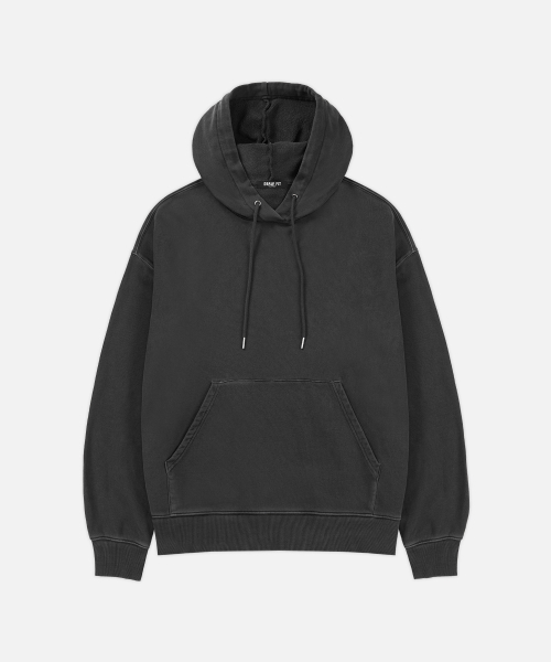 DRAW FIT（ドローフィット）の「ピグメントミニマルフード[チャコール]（パーカー・メンズ・その他・MEDIUM/LARGE/X-LARGE）」の4枚目の写真