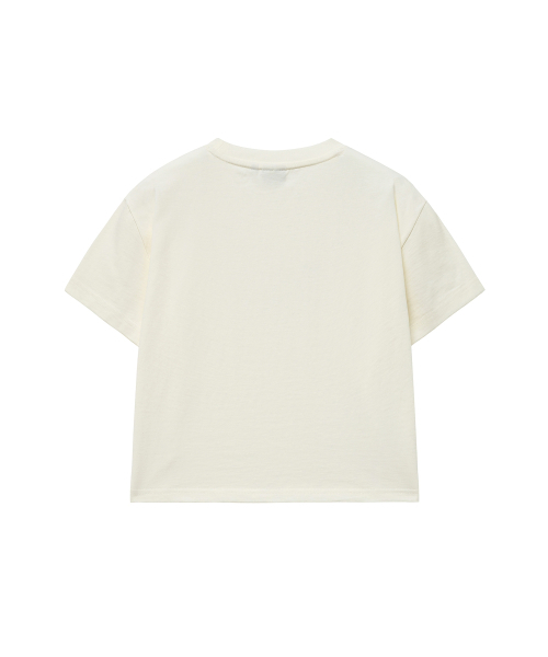 YALE(イェール)の「ウィメンズクロップアプリケ半袖Tシャツ_アイボリー(Tシャツ/カットソー・レディース・その他・SMALL/MEDIUM)」の3枚目の写真