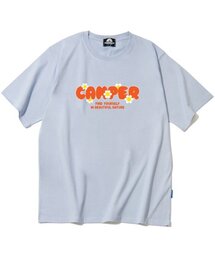 オレンジキャンパーロゴTシャツ - パープル