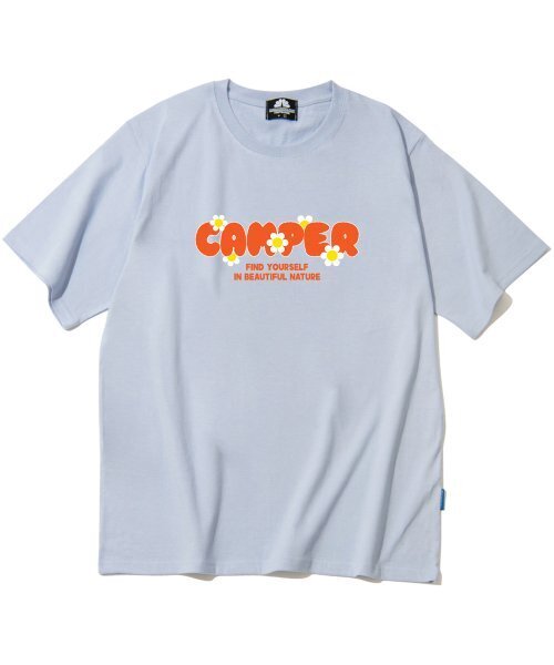 TRIPSHION(トリップション)の「オレンジキャンパーロゴTシャツ - パープル(Tシャツ/カットソー・メンズ・その他・LARGE/MEDIUM/X-LARGE)」の1枚目の写真