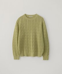 BLANKROOM（ブランクルーム）の「ケーブルニット_YELLOW GREEN（ニット/セーター）」