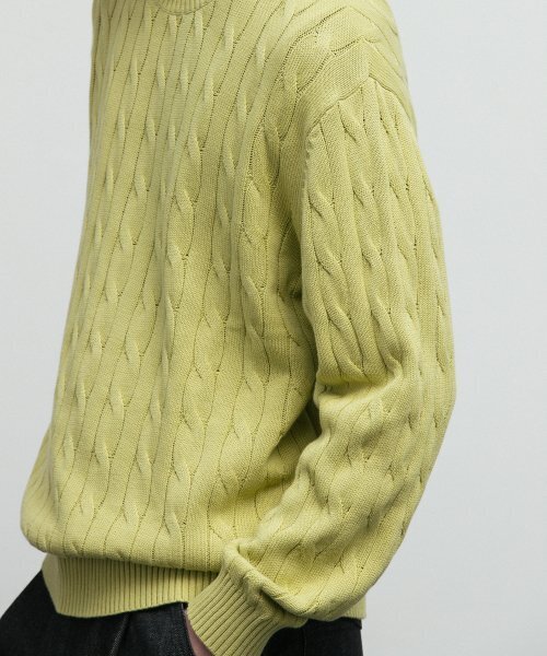 BLANKROOM(ブランクルーム)の「ケーブルニット_YELLOW GREEN(ニット/セーター・レディース・その他・1/2/3)」の5枚目の写真