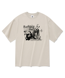 ベーシック半袖Tシャツベージュ