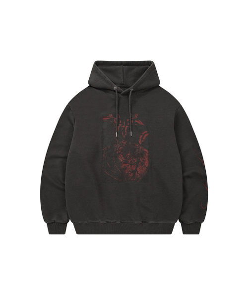 DYSFUNCT(ディスファンクト)の「RAGE GARAGE PIGMENT HOODIE (CHARCOAL)(パーカー・メンズ・その他・MEDIUM/LARGE/X-LARGE)」の1枚目の写真