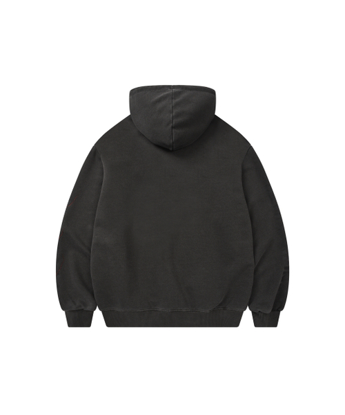 DYSFUNCT(ディスファンクト)の「RAGE GARAGE PIGMENT HOODIE (CHARCOAL)(パーカー・メンズ・その他・MEDIUM/LARGE/X-LARGE)」の2枚目の写真