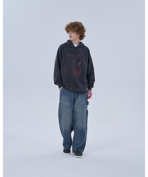 DYSFUNCT(ディスファンクト)の「RAGE GARAGE PIGMENT HOODIE (CHARCOAL)(パーカー・メンズ・その他・MEDIUM/LARGE/X-LARGE)」の6枚目の写真