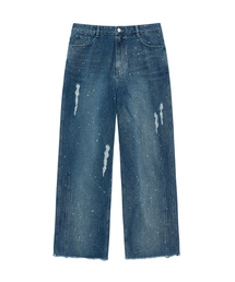 UNGIMMICK（アンジミック）の「BLEACH WASH DENIM PANTS (BLUE)（デニムパンツ）」