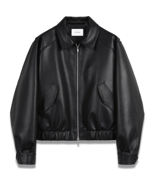 DOFFSEPT(ドフセプト)の「FAUX Leather Crop Bomber in Black(ライダースジャケット・レディース・その他・FREE)」の2枚目の写真