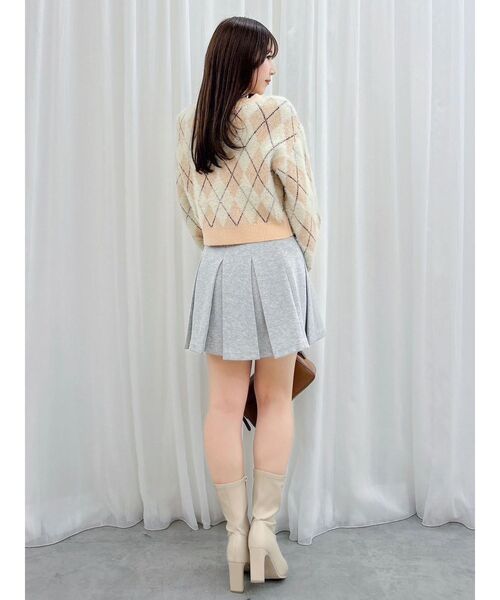 dazzlin（ダズリン）の「アーガイルオーバーニットトップス（カーディガン/ボレロ・レディース・ピンク/オレンジ/ブルー・FREE）」の20枚目の写真