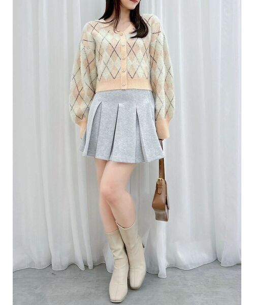 dazzlin（ダズリン）の「アーガイルオーバーニットトップス（カーディガン/ボレロ・レディース・ピンク/オレンジ/ブルー・FREE）」の21枚目の写真