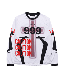 DUCKDIVE（ダックダイブ）の「ナンバーナイン ジャージ ロングスリーブ ホワイト（Tシャツ/カットソー）」