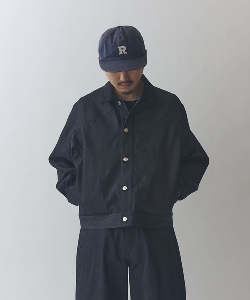 Lui's（ルイス）の「リジットボクシーデニムジャケット（デニムジャケット・メンズ・インディゴブルー/ブラック・S/M）」の8枚目の写真