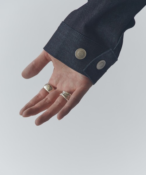 Lui's（ルイス）の「リジットボクシーデニムジャケット（デニムジャケット・メンズ・インディゴブルー/ブラック・S/M）」の16枚目の写真