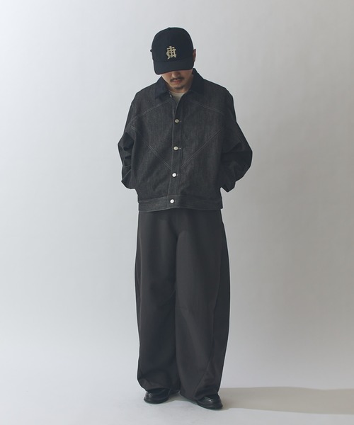 Lui's（ルイス）の「リジットボクシーデニムジャケット（デニムジャケット・メンズ・インディゴブルー/ブラック・S/M）」の7枚目の写真