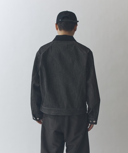 Lui's（ルイス）の「リジットボクシーデニムジャケット（デニムジャケット・メンズ・インディゴブルー/ブラック・S/M）」の5枚目の写真