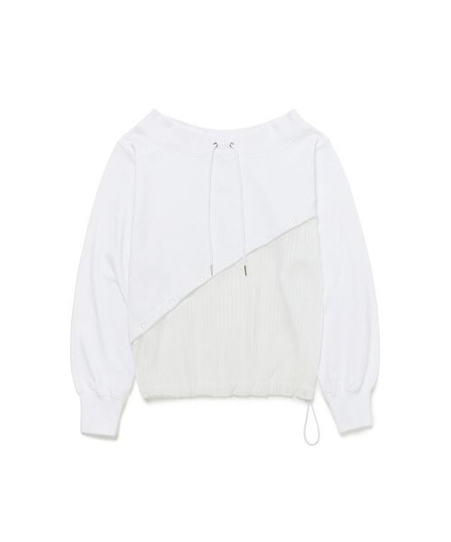 CURRENT（カレント）の「SIGNATURE SHEER SWEATSHIRT [WHITE]（スウェット・レディース・その他・FREE）」の2枚目の写真