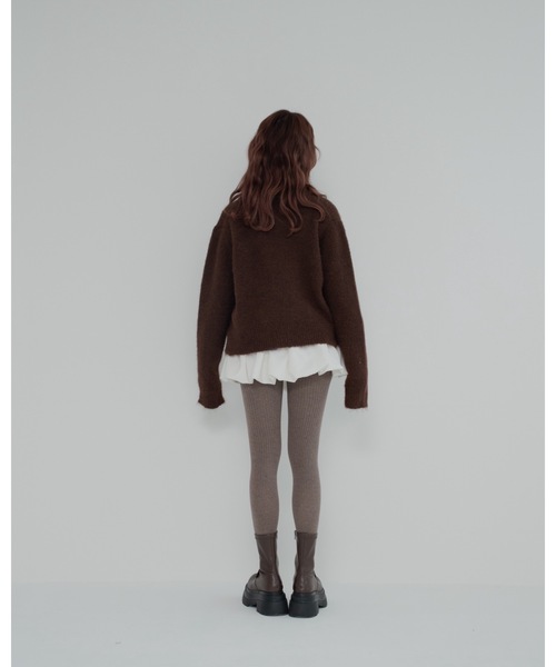 jumelle（ジュメロ）の「ジップニットカーディガン（カーディガン/ボレロ・レディース・ブラウン・FREE）」の12枚目の写真