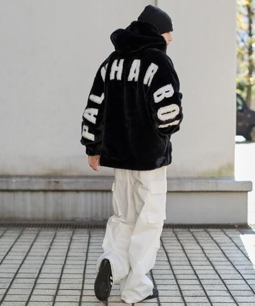 WEGO(ウィゴー)の「WEGO/エコファーグラフィックブルゾン(ブルゾン・メンズ・ブラック/ホワイト・MEDIUM/LARGE)」の12枚目の写真