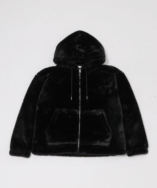WEGO(ウィゴー)の「WEGO/エコファーグラフィックブルゾン(ブルゾン・メンズ・ブラック/ホワイト・MEDIUM/LARGE)」の14枚目の写真