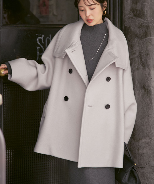 追加・WEB限定カラー》スタンドカラーオーバーコート（その他アウター