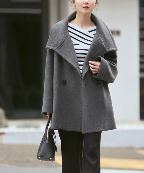 セール】《追加・WEB限定カラー》スタンドカラーオーバーコート