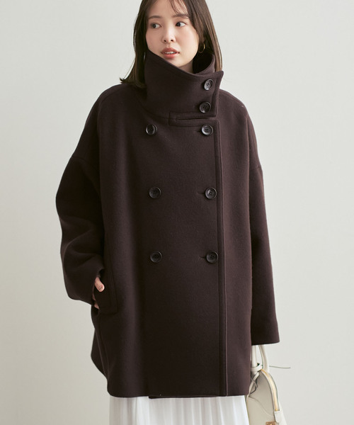 セール】《追加・WEB限定カラー》スタンドカラーオーバーコート