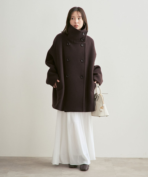 セール】《追加・WEB限定カラー》スタンドカラーオーバーコート