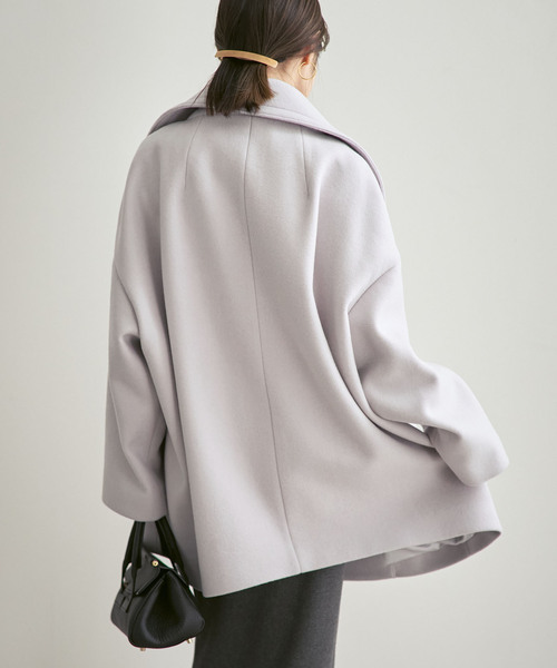 Noble(ノーブル)の「《追加・WEB限定カラー》スタンドカラーオーバーコート(その他アウター・レディース・チャコールグレー/ブラウン/ベージュ系その他・FREE)」の21枚目の写真
