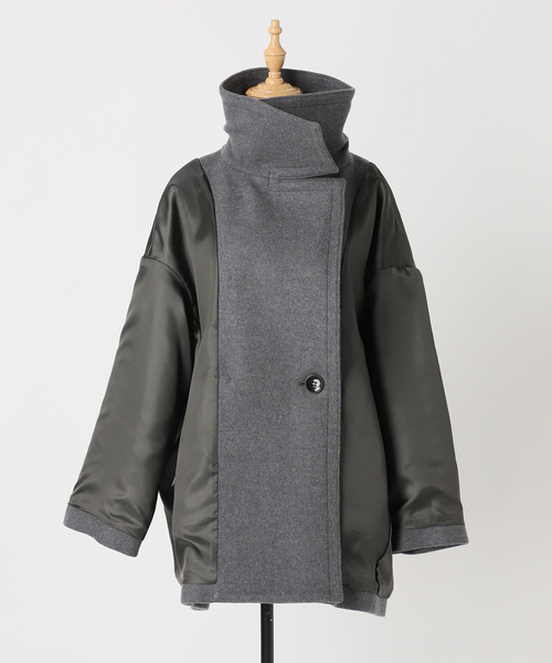 追加・WEB限定カラー》スタンドカラーオーバーコート（その他アウター