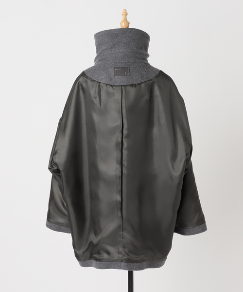 Noble(ノーブル)の「《追加・WEB限定カラー》スタンドカラーオーバーコート(その他アウター・レディース・チャコールグレー/ブラウン/ベージュ系その他・FREE)」の10枚目の写真