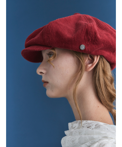 MARGARET HOWELL 赤 ベレー帽 未使用定価税込19800円 MARGOT HAT IN RED CORDUROY（ハンチング/ベレー帽）｜POESIEDAME