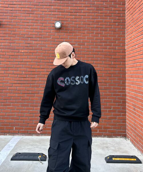 COSO（コソ）の「アルファベットコソスウェット メンズマンツーマン（ブラック）（スウェット・レディース・ブラック・MEDIUM/LARGE）」の14枚目の写真