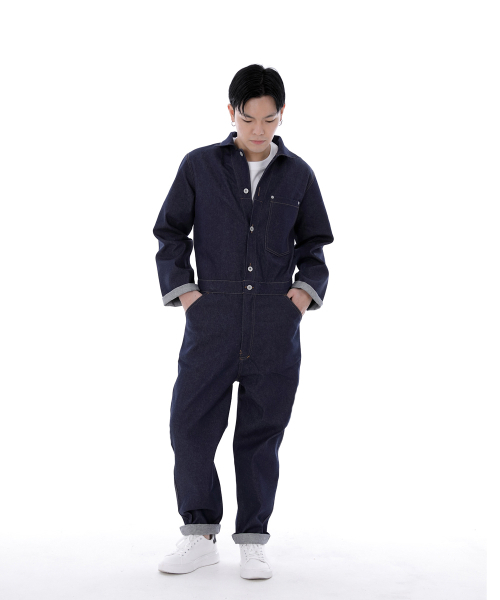 SAINTCREW(セントクルー)の「シティボーイボタンジャンプスーツ CBB-507 デニムインディゴ(つなぎ/オールインワン・メンズ・その他・MEDIUM/LARGE/X-LARGE)」の5枚目の写真