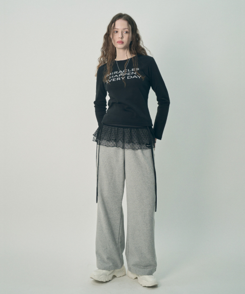 MIHEV(ミヘブ)の「スローガンロングスリーブブラック(Tシャツ/カットソー・レディース・その他・MEDIUM/LARGE)」の2枚目の写真