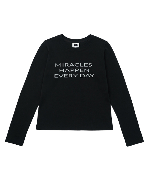 MIHEV(ミヘブ)の「スローガンロングスリーブブラック(Tシャツ/カットソー・レディース・その他・MEDIUM/LARGE)」の7枚目の写真