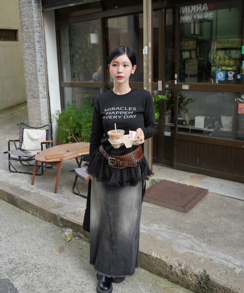 MIHEV(ミヘブ)の「スローガンロングスリーブブラック(Tシャツ/カットソー・レディース・その他・MEDIUM/LARGE)」の11枚目の写真