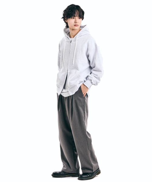 THAT'S IT（ザッツイット）の「ワンタックワイドフィットスラックス_チャコール（スラックス・レディース・チャコール・MEDIUM/LARGE/X-LARGE）」の17枚目の写真