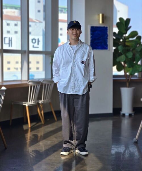 THAT'S IT（ザッツイット）の「ワンタックワイドフィットスラックス_チャコール（スラックス・レディース・チャコール・MEDIUM/LARGE/X-LARGE）」の4枚目の写真
