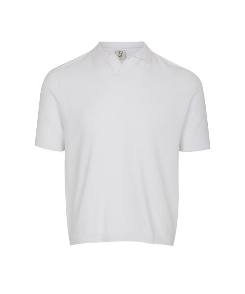Open Collar Summer Knit_Off-White