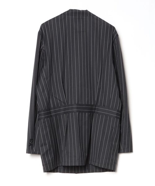 Y-3(ワイスリー)の「Y-3 PINSTRIPE REFINED WOOL CHORE COAT(テーラードジャケット・メンズ・ブラック・X-SMALL/SMALL/MEDIUM/LARGE)」の6枚目の写真