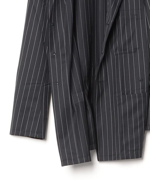 Y-3(ワイスリー)の「Y-3 PINSTRIPE REFINED WOOL CHORE COAT(テーラードジャケット・メンズ・ブラック・X-SMALL/SMALL/MEDIUM/LARGE)」の7枚目の写真