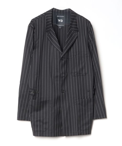 Y-3(ワイスリー)の「Y-3 PINSTRIPE REFINED WOOL CHORE COAT(テーラードジャケット・メンズ・ブラック・X-SMALL/SMALL/MEDIUM/LARGE)」の5枚目の写真