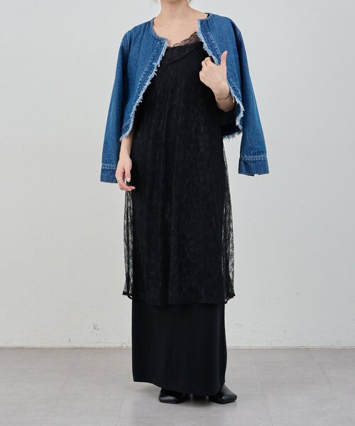 SHENERY（シーナリー）の「総針ニットキャミワンピース（ワンピース・レディース・ブラック/ベージュ・36/38）」の16枚目の写真