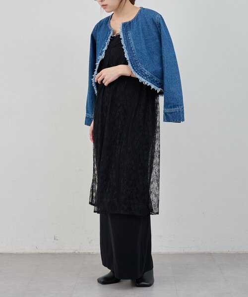 SHENERY（シーナリー）の「総針ニットキャミワンピース（ワンピース・レディース・ブラック/ベージュ・36/38）」の17枚目の写真