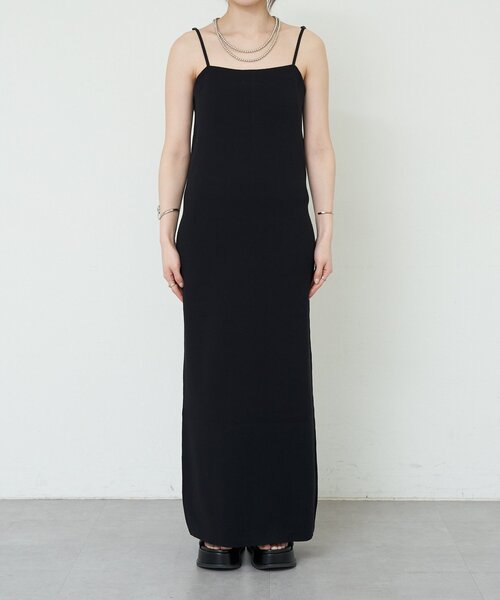 SHENERY（シーナリー）の「総針ニットキャミワンピース（ワンピース・レディース・ブラック/ベージュ・36/38）」の21枚目の写真