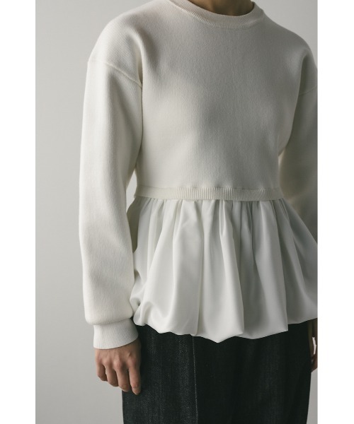 ヘムバルーンニットトップ（ニット/セーター）｜STYLEMIXER（スタイル